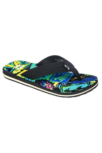 BİLLABONG Billabong Ebbl100001G Papuci unisex negri cu tema pentru băiat