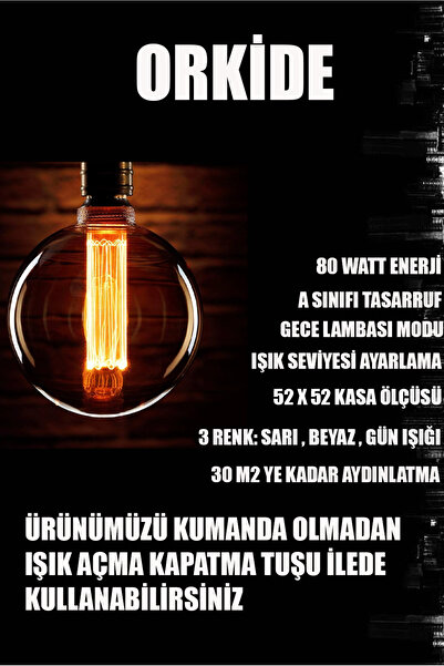 FUZON 3 Renk  Kumandalı Krom Gümüş Salon Led Avize Orkide Ledli Avize Büyük Salon Avizesi