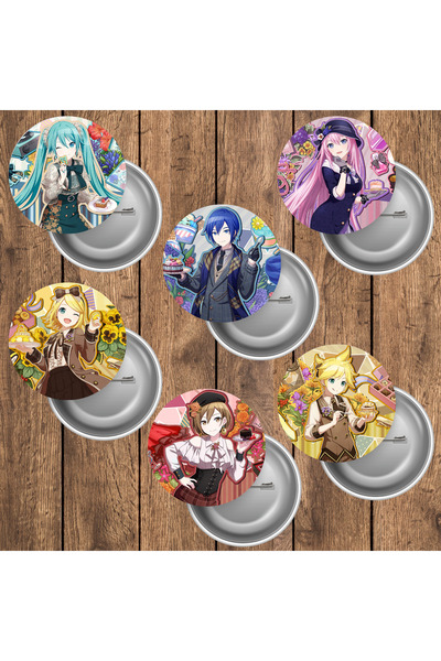 mertfigur Pjsekai Project Sekai Hatsune Miku Virtual Singer Anime Buton Rozet...