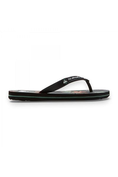 Quiksilver Aqbl 100596 F Molokai Art Ii Youth Black Kids Slippers