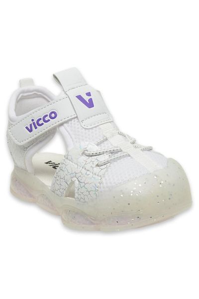 Vicco 321.b24y211 Bebe Phylon Lighted White Kids Sandals
