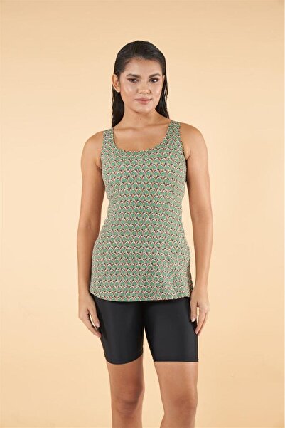 Estiva Göğsü Kaplı Empirme Şortlu Mayo Taytkini