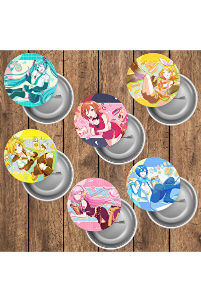 mertfigur Pjsekai Project Sekai Hatsune Miku Virtual Singer Anime Buton Rozet...