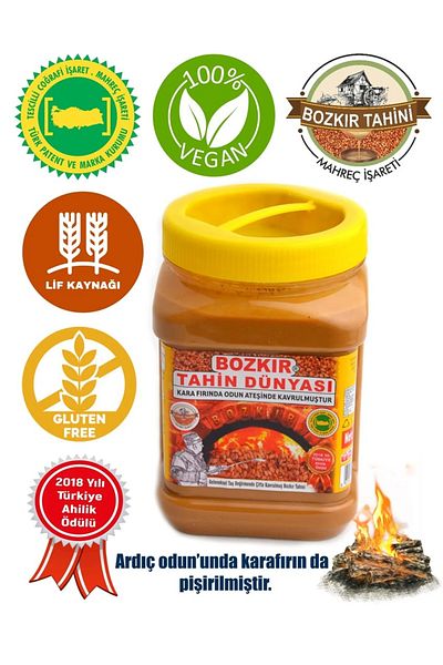 Kalaycıoğlu Bozkır Tahini Center 935Gr Roasted Without Bran (Wood Fire & Stone Mill)