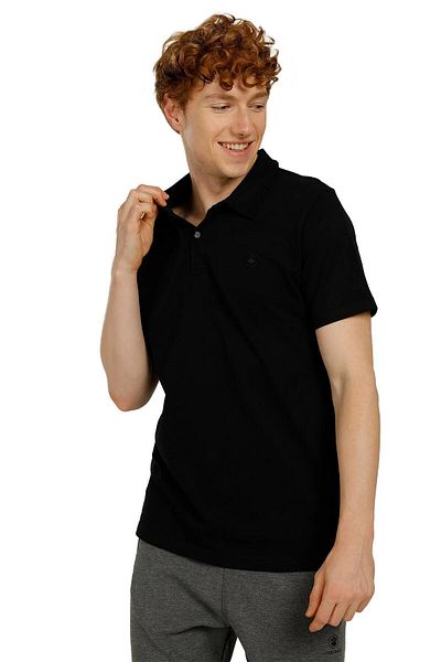lumberjack Ct953 101079283 Μπλουζάκι Basic Polo Siyah Erkek