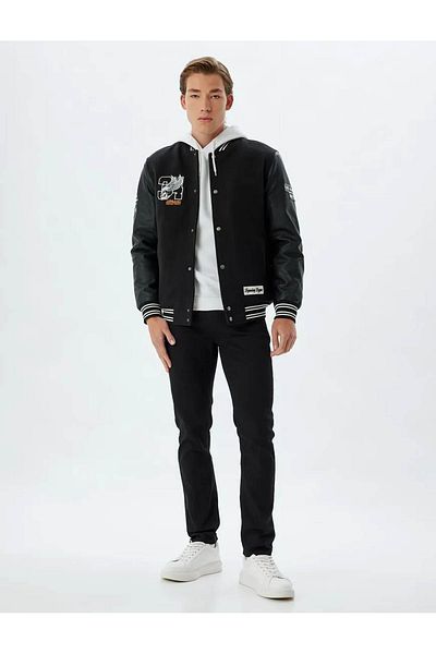 Koton Ανδρικό Jean Παντελόνι Μαύρο 5wam40085ıd - Brad Jean