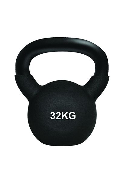 YALLA HomeGym 32KG Kettlebell Cast Iron Rubber Coated Floor Friendly Kettlebell for Weight Lifting
