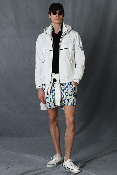 Lufian Pantaloni scurți de baie Charles pentru bărbați, albaștri