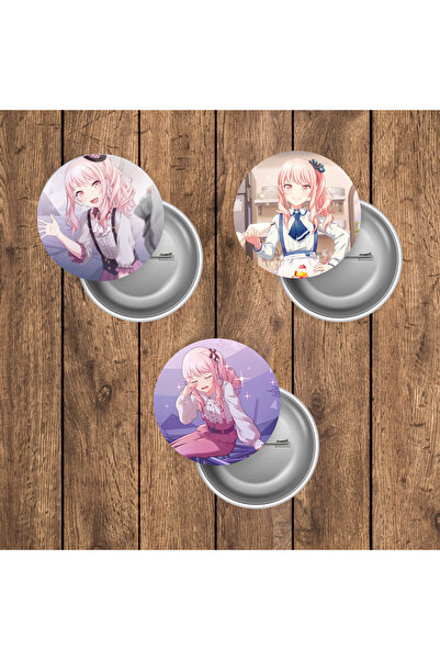 mertfigur Pjsekai Project Sekai Hatsune Miku Nightcord at 25 Anime Buton Roze...