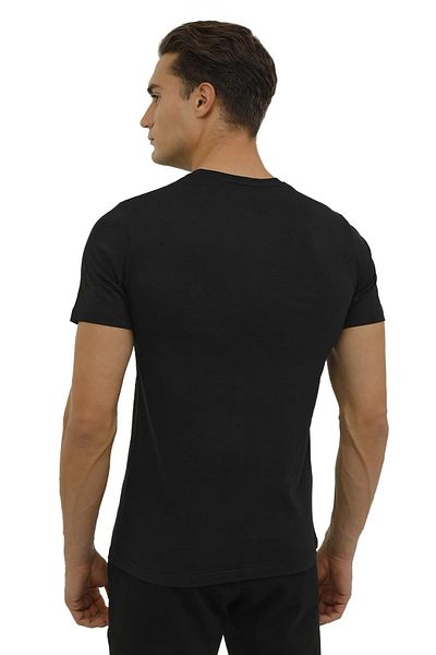 lumberjack Μαύρο ανδρικό μπλουζάκι 3m M-ct102 Bsc C Nk 3fx