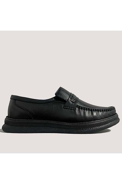 Bulldozer Men's leather daily shoes 251245 - black - 41