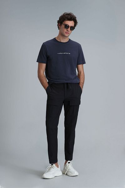 Lufian Tony Modern Graphic T-shirt Anthracite