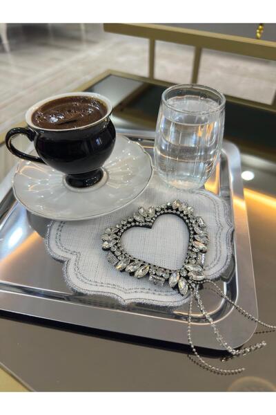 DESİGNBYASYAA AKSESUARLI NAKIŞLI KOKTEYL PEÇETESİ AKSESUARLI SUNUM PEÇETESİ