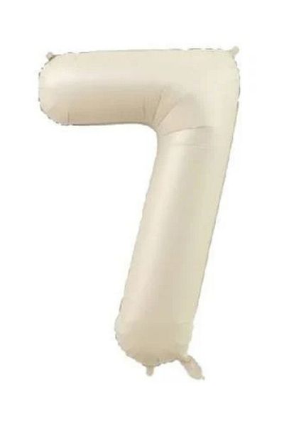 party world 34 Inch Cream Number Foil Balloon from 0 to 9 Optional