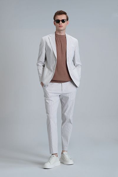 Lufian Ανδρικό σακάκι σακάκι Cosby Beige Slim Fit Sports