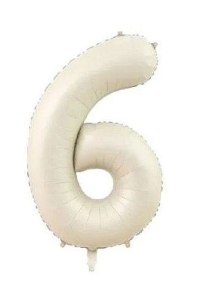 party world 34 Inch Cream Number Foil Balloon from 0 to 9 Optional