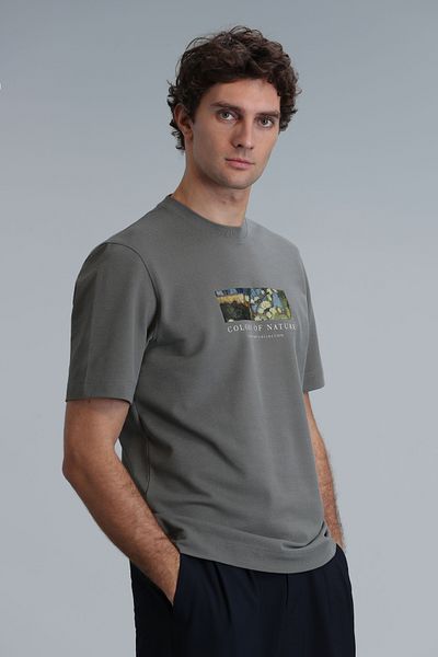 Lufian Γραφικό T-Shirt Nefti Green Bıanca