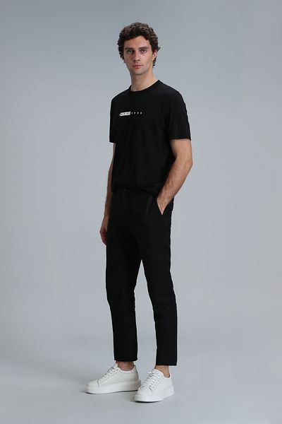 Lufian Μαύρο γραφικό T-Shirt Kane - Μοντέρνο