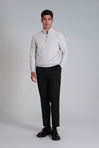 Lufian Men's Sweater Stavan - Ecru