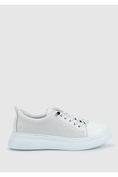 Provoq Tenis de damă din piele albă