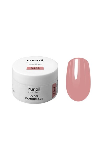 RUNAIL Professional Protez Tırnak Jeli UV Gel Camouflage Çilekli Dondurma 15G...