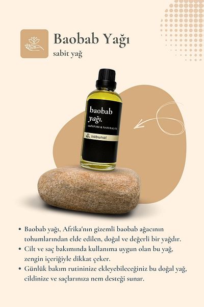 sabunal Baobab Oil 100 ml - Natural Skin Care Oil