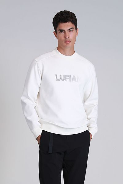 Lufian Ανδρικό φούτερ Luther Off White