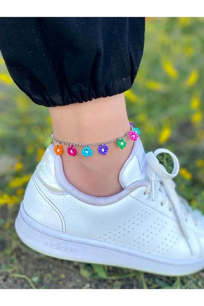 Beykan Flower Chain Anklet