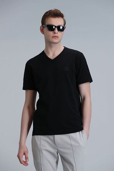 Lufian Tuna Modern Graphic T-Shirt Μαύρο