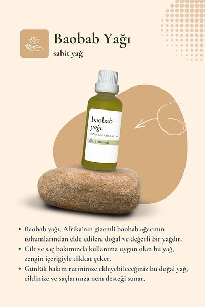 sabunal Baobab Oil 50 ml - Natural Skin Care Oil
