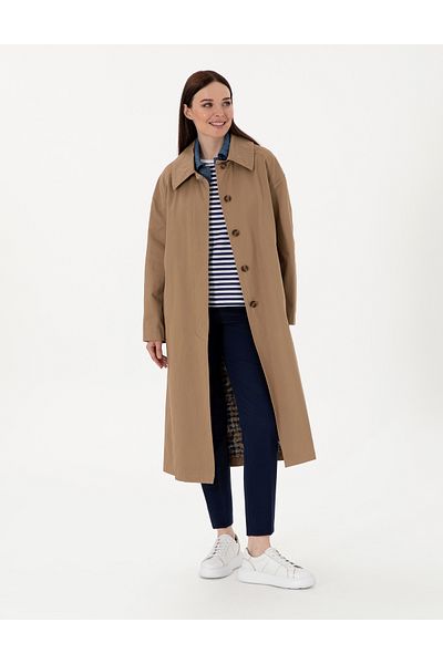Pierre Cardin Camel Comfort Fit Trench Coat 50300872 -Vr015