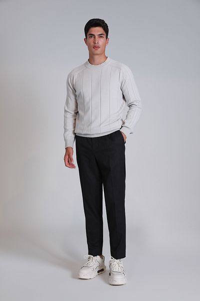 Lufian Glen Men's Black Slim Fit Sports Chino Pants