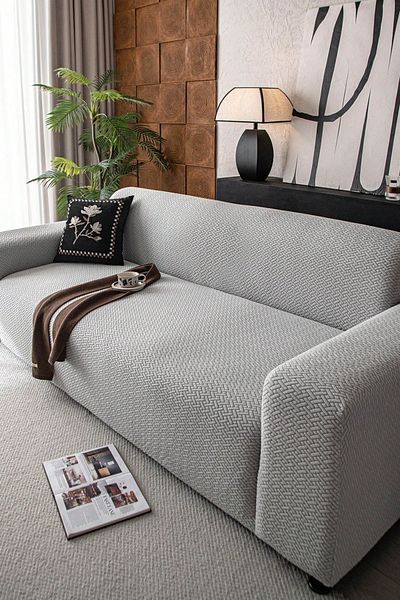 G Amour Brick Pattern Sofa Cover Elastic Non-Slip 3-Seater Sofa Bed Couch Cover 1 Piece