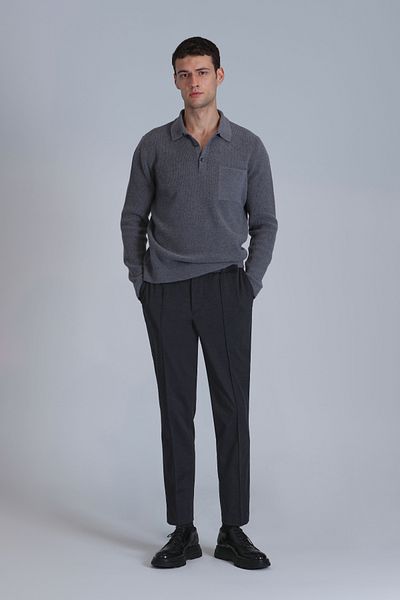 Lufian Men's Gray River Sweater