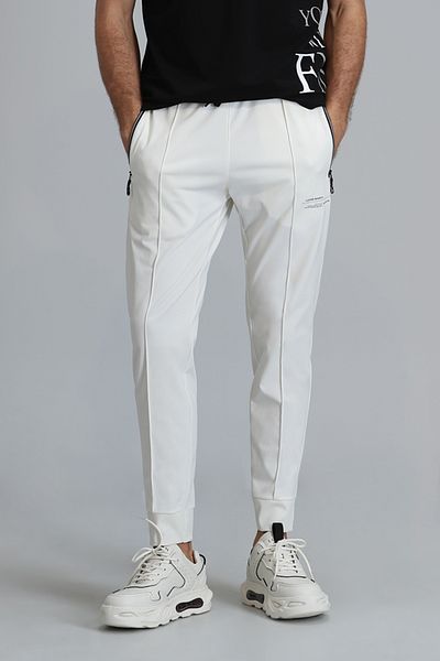 Lufian Ανδρικό αθλητικό παντελόνι Fast Off White