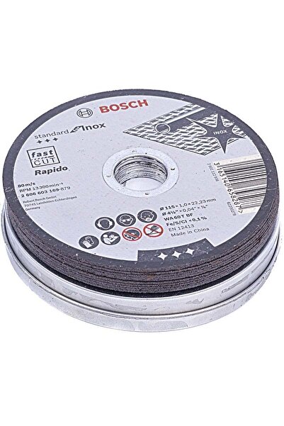 Bosch Kesme Diski Inox 115x1mm Metal 10 Adet