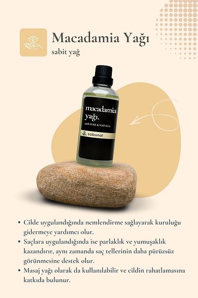 sabunal Macadamia Oil 100 ml - Skin Care Oil