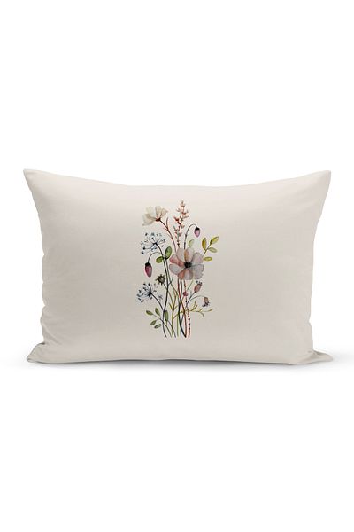 Bertille Home Flower Spring Series Κάλυμμα μαξιλαριού με ψηφιακή εκτύπωση διπλής όψης (Άνοιξη)