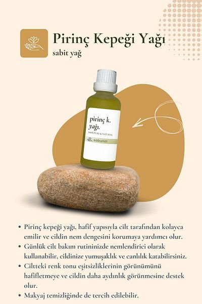 sabunal Rice Bran Oil 50 ml - Skin Brightening and Equalizing Care Oil