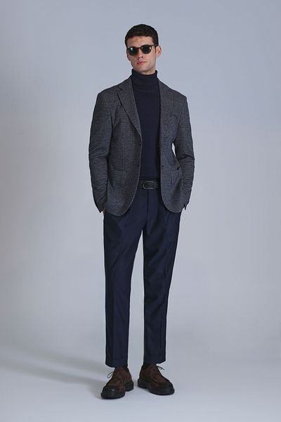 Lufian April Sports Men's Blazer Jacket Slim Fit Navy Blue