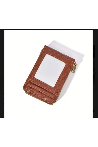 ORGANICYOU Zipper Credit Card Holder, Rfid Blocking Clutch Wallet 12 Card Slots