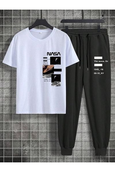 bellanova Sweat Suit T-Shirt Sweatpants Suit with Cool Pattern