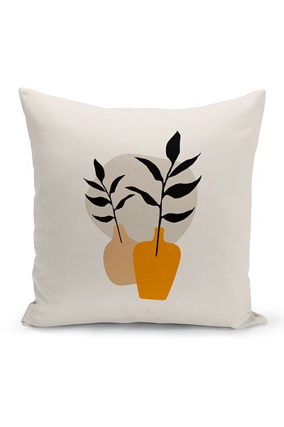 Bertille Home Set de 3 huse de pernă din seria minimalistă, imprimate digital pe două fețe