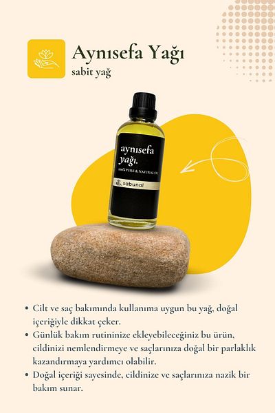 sabunal Calendula Oil 100 ml - Natural Skin Care Oil Without Additives