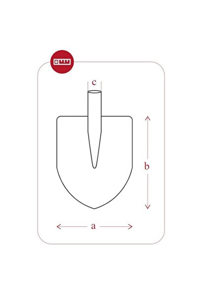 YAPARLAR 3077 Küçük Kar Küreği Alüminyum 265x300mm - Tutamak Saplı