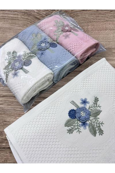 Dantelux Dowry 3 Pieces Kitchen Towels Daily Use Gift Towel Set of 3