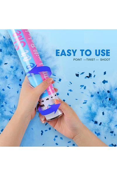 Generic 1 Pice Gender Reveal Powder Cannon Pink Gender Reveal Cannon Ideal For 1 Pink 38 CM