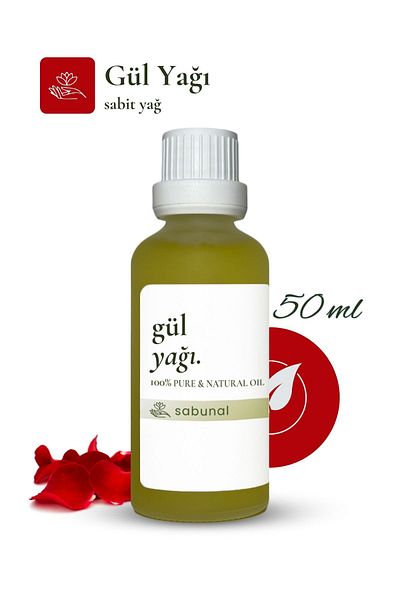 sabunal Rose Oil 50 ml - Skin Care, Relaxing Massage and Aromatherapy Oil