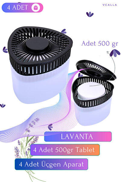 Saban Ev Tipi Nem Alıcı Set | Lavanta Esanslı | 4 Aparat 4 Tablet | Rutubet &...