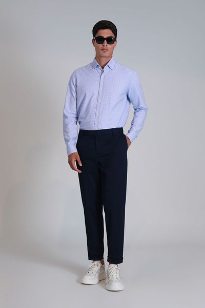 Lufian Gabriel Sports Men's Slim Fit Navy Blue Chino Pants